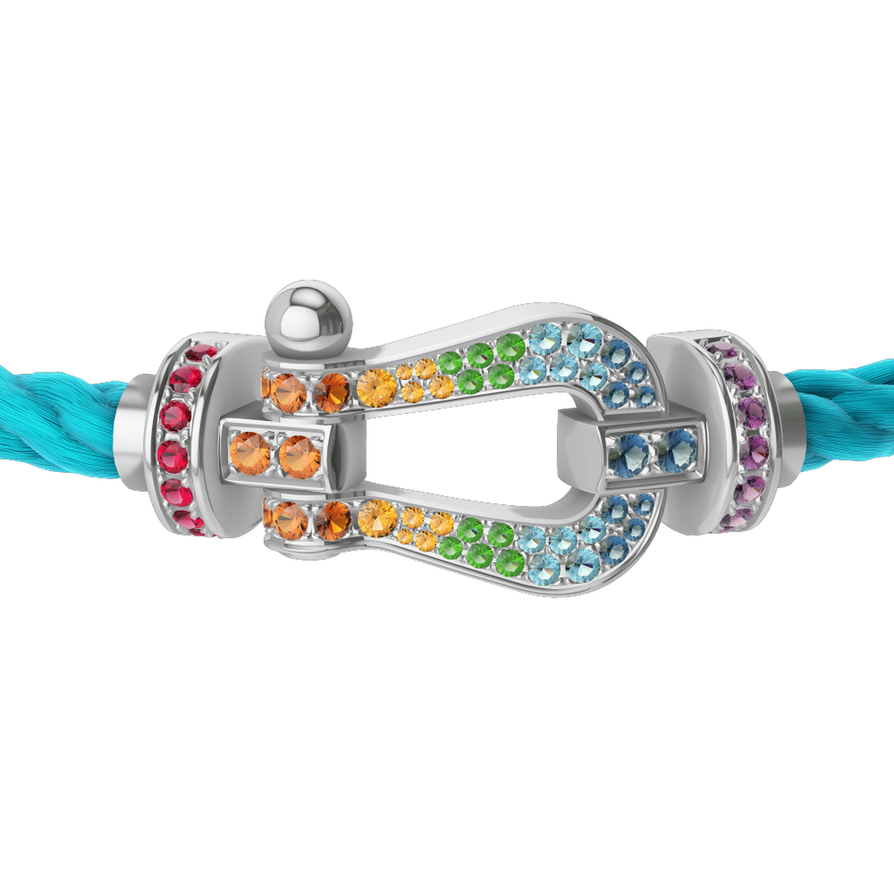 White gold gemstone bracelet outlet